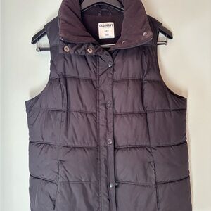 Old Navy Dark Brown Puffer Vest